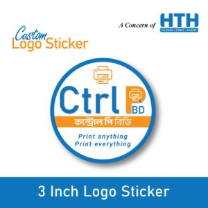 3 Inch Custom Logo Sticker